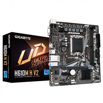 GIGABYTE H610M H V2 DDR5 5600Mhz(OC) HDMI M.2 mATX 1700p